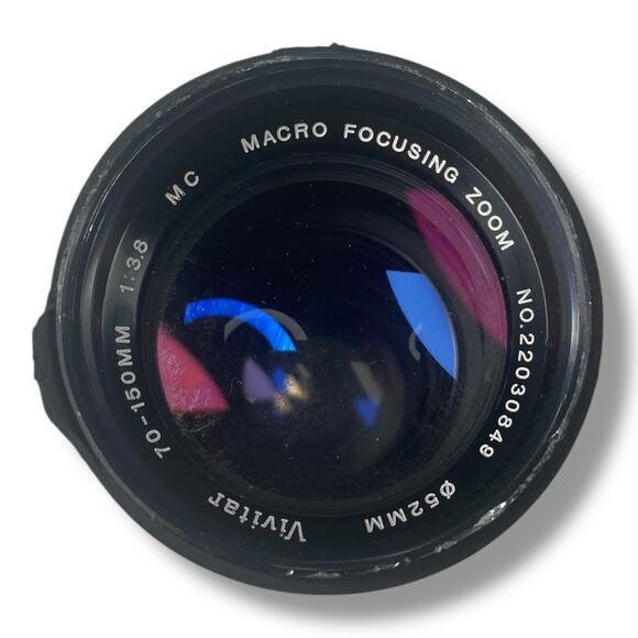 Vivitar 70-150mm Lens 3.6 Macro Focusing Zoom, 52mm Made in Japan - Picture 1 of 5